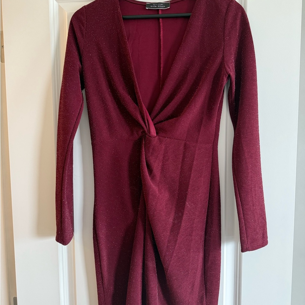 Blue Blush Red Dress